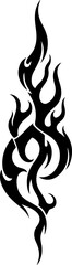tribal, tattoo, flame, fire,  black vector bundle