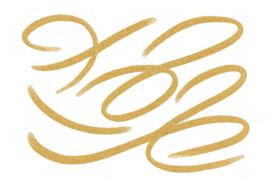 Golden glitter hope lettering with transparent background, perfect for adding a touch of optimism to designs