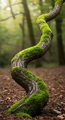 Naklejka premium Emerald Embrace of the Woods