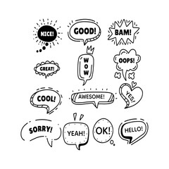 bubble doodle drawing illustration