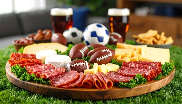 Football party snack platter