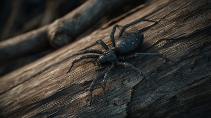 Obraz premium spider on a leaf