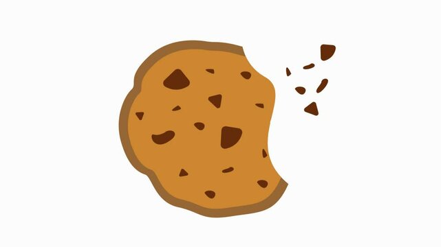 choco chip  icon animation  simple flat