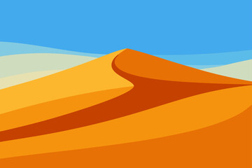sand dunes vector illustration stock illustration