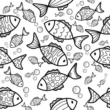 fish seamless pattern