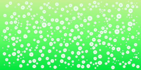 メロンソーダに浮かぶ気泡の抽象背景イラスト