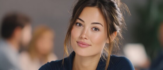 Smiling Woman Portrait Focuses on Professionalism, Confidence, and Authentic Beauty