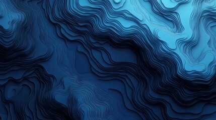 Obraz premium Ultrawide Dark Blue and Azure Gradient Grainy Premium Background with Lines and Vectors for Creative Projects