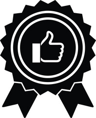 Thumbs Up Badge Icon