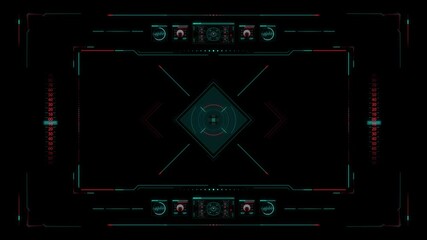 Futuristic User Interface Target HUD