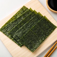sushi with chopsticks