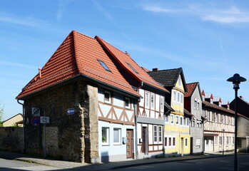 Historical Buildings in the Old Town of Königslutter, Lower Saxony