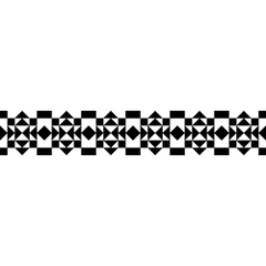 Square and triangle Stripe Pattern made from shape combination in black and white color. Can be used for a combination of carpet, paper, clothes or curtain frames