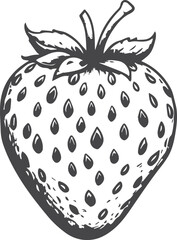 strawberry on a black background