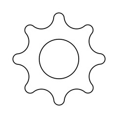 gear icon vector illustration