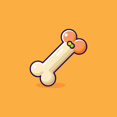 Cartoon bone illustration