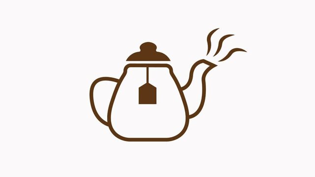 teapot  icon   animation   simple flat