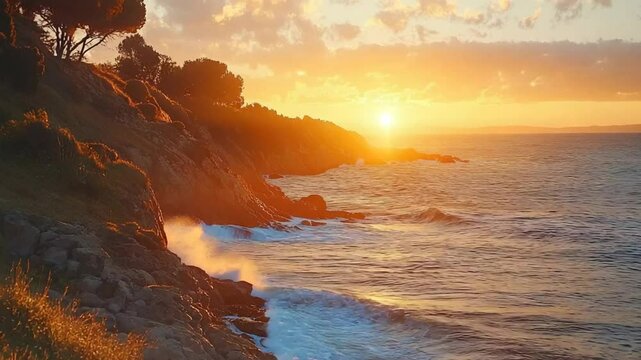 rugged coastal shores of cornwall english landscape video