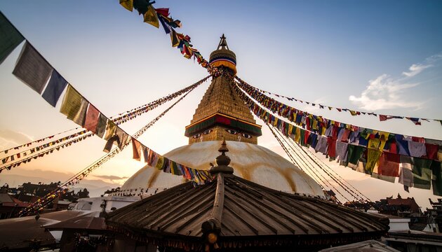 Boudhanath Stupa Kathmandu Nepal.