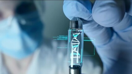 Biopharmaceutical, DNA helix, genetic testing - Powered by Adobe