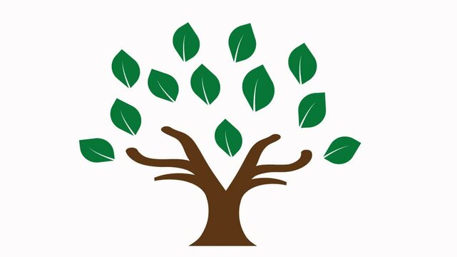 tree  icon  animation  simple flat
