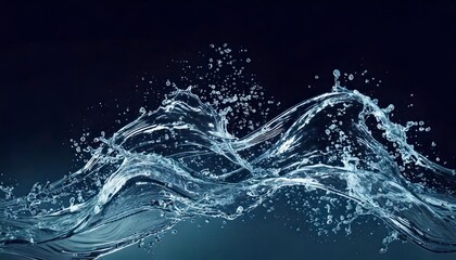 a transparent water waves fluids splashing random swirls waves flow