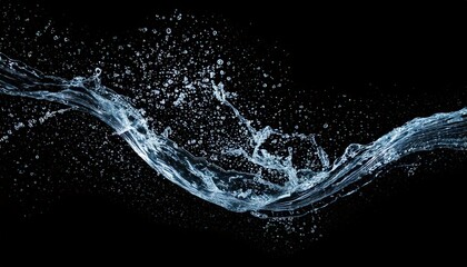 a transparent water waves fluids splashing random swirls waves flow