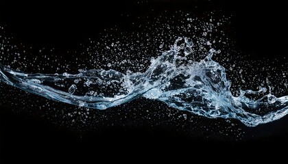 a transparent water waves fluids splashing random swirls waves flow