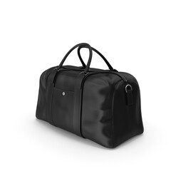 3d Sleek Black Travel Duffel Bag Perfect for Weekends , png