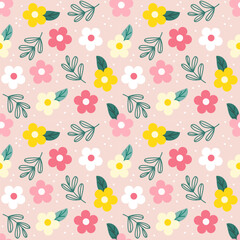 seamless pattern with flowers