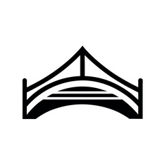 Bridge Symbol Logo Icon Vector Illustration