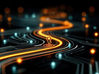 Innovative Digital Governance Concept With Dynamic Data Path Visualization