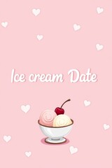 vector illustration of ice cream