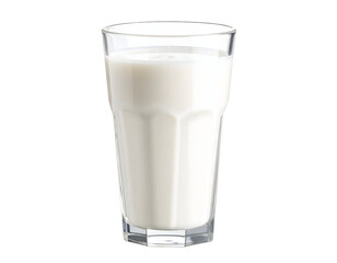 Glass of fresh milk on black