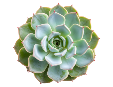 Succulent echeveria elegans on black background