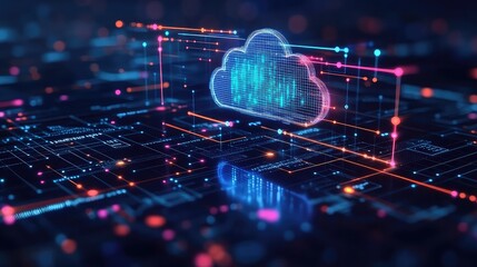 Hybrid IT environment diagram with metadata overlay showing integration between on-prem infrastructure and cloud services in enterprise network visual