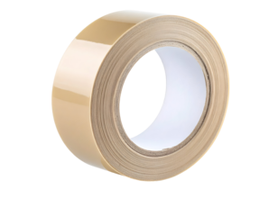 Roll of clear packing tape isolated