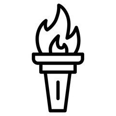 Torch  Icon Element For Design