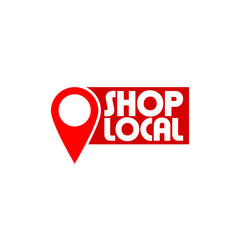 Shop local icon. Support Local Businesses icon isolated on white background