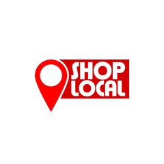 Shop local icon. Support Local Businesses icon isolated on white background