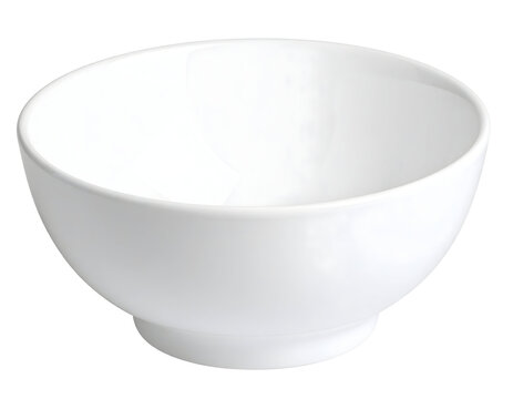 Simple white bowl on black backdrop