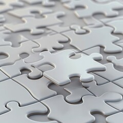 puzzle piece falling into place symbolizing solution and clarity concept sharp detail isolated Keyword puzzle piece, solution, clarity  puzzle placement