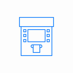atm machine icon sign vector