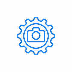 camera settings icon sign vector