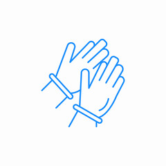 cleaning gloves icon sign vector