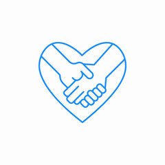 heart hands icon sign vector