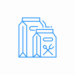 milk carton icon sign vector