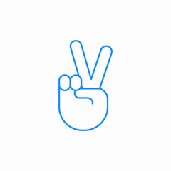 peace sign icon sign vector