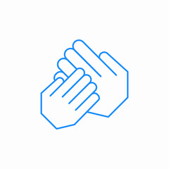 praying hands icon sign vector