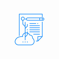 Obraz premium signed document icon sign vector